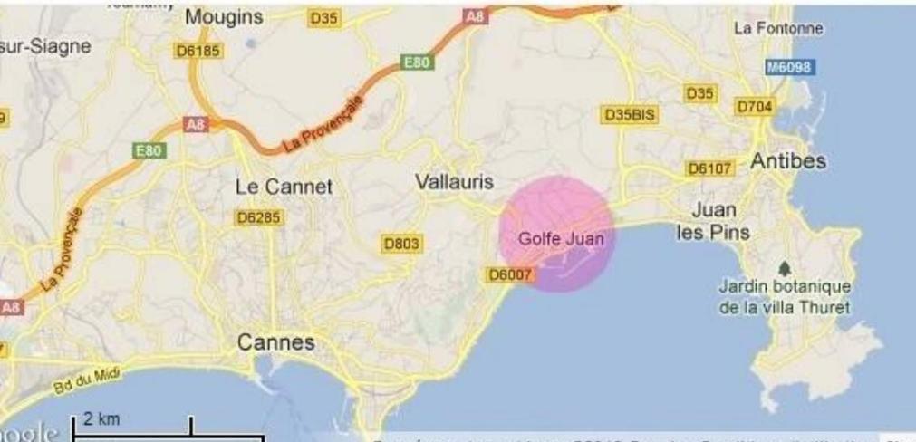 Studios A Golfe Juan Eksteriør billede